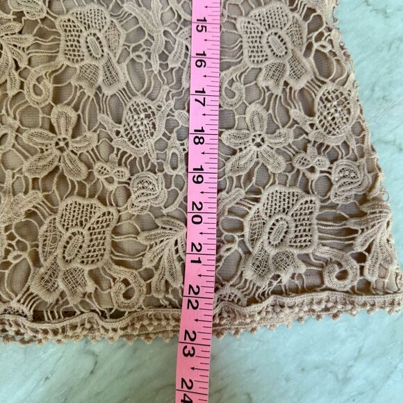 Chico’s sleeveless knit lace top in dusty rose size 1 or M - Picture 6 of 6